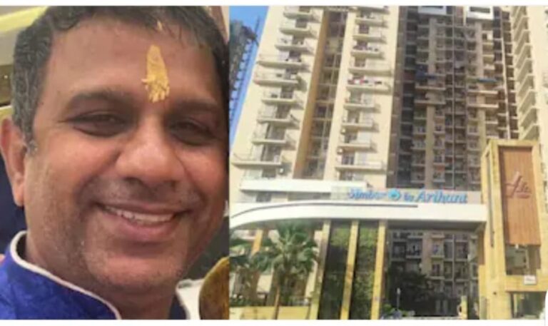 नोएडा की सोसायटी में दर्दनाक हादसा: बाइक सवार की मौत, गिरते प्लास्टर पर उठे सवाल