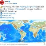 वेनेजुएला में फिर कांपी धरती! 5.6 तीव्रता के नए भूकंप से बढ़ी चिंता, मौतों का आंकड़ा 1,430 पहुंचा