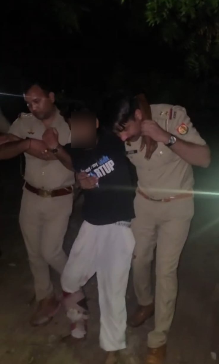 लखनऊ में पुलिस मुठभेड़: महिला से छेड़छाड़ व हत्या प्रयास मामले में बदमाश घायल