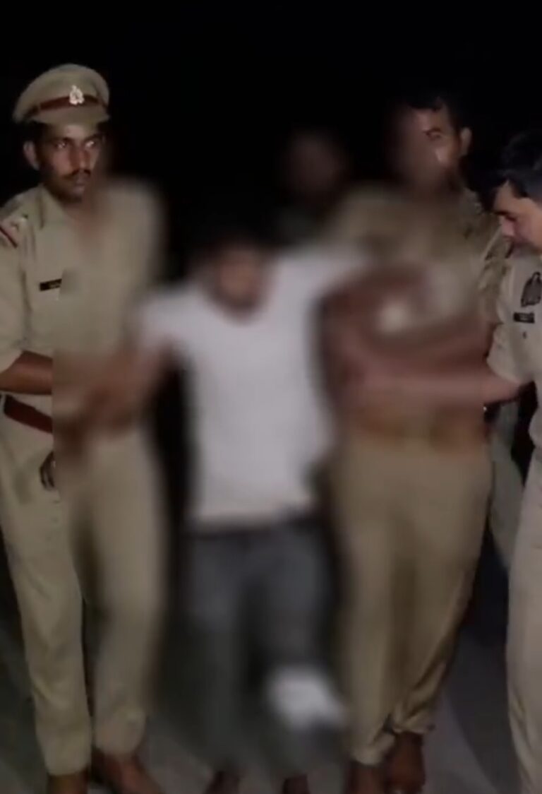 लखनऊ में दुष्कर्म के आरोपी की पुलिस से मुठभेड़ में गिरफ्तारी, जवाबी फायरिंग में पैर में लगी गोली