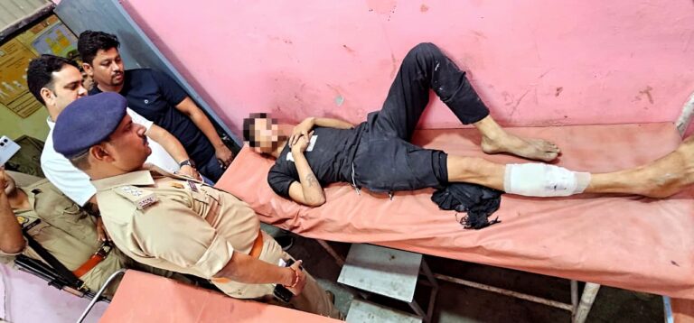 औरैया मुठभेड़: 25 हजार का इनामी बदमाश टिल्लू उर्फ शिवम पुलिस फायरिंग में घायल, गिरफ्तार