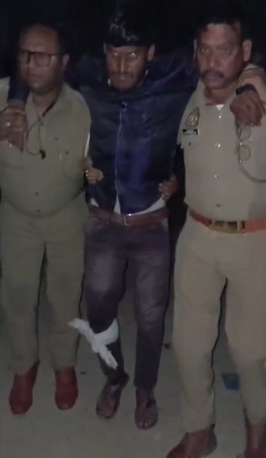 सुलतानपुर में छेड़छाड़ का आरोपी पुलिस मुठभेड़ में घायल, तमंचा और चोरी की बाइक बरामद