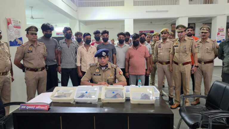 मुजफ्फरनगर में अवैध असलहा नेटवर्क का भंडाफोड़, 10 तस्कर गिरफ्तार
