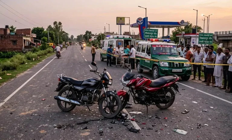 मुजफ्फरनगर में दर्दनाक सड़क हादसा, दो बाइकों की भिड़ंत में दो ग्रामीणों की मौत, गांव में पसरा मातम