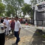 फतेहाबाद में भीषण बस हादसा: महिला समेत 3 की मौत, 12 घायल, ग्रामीणों ने किया चक्का जाम