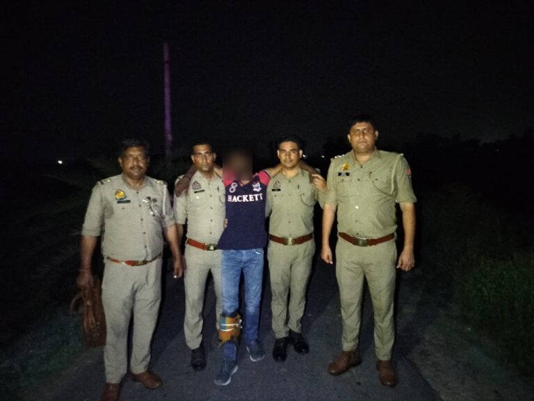 बुलंदशहर में हिस्ट्रीशीटर से पुलिस की मुठभेड़, पैर में लगी गोली, आरोपी गिरफ्तार