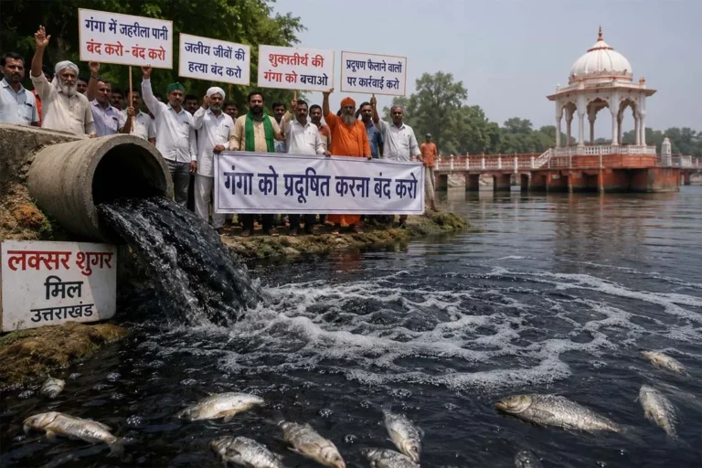 मुजफ्फरनगर गंगा में जहरीला काला पानी छोड़ने पर वन विभाग का एक्शन, लक्सर की शुगर मिल समेत अन्य इकाइयों पर मामला दर्ज
