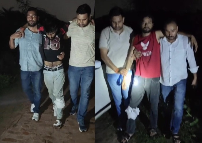 नोएडा: पुलिस मुठभेड़ में दो शातिर लुटेरे गिरफ्तार, लूटी गई कैब और हथियार बरामद
