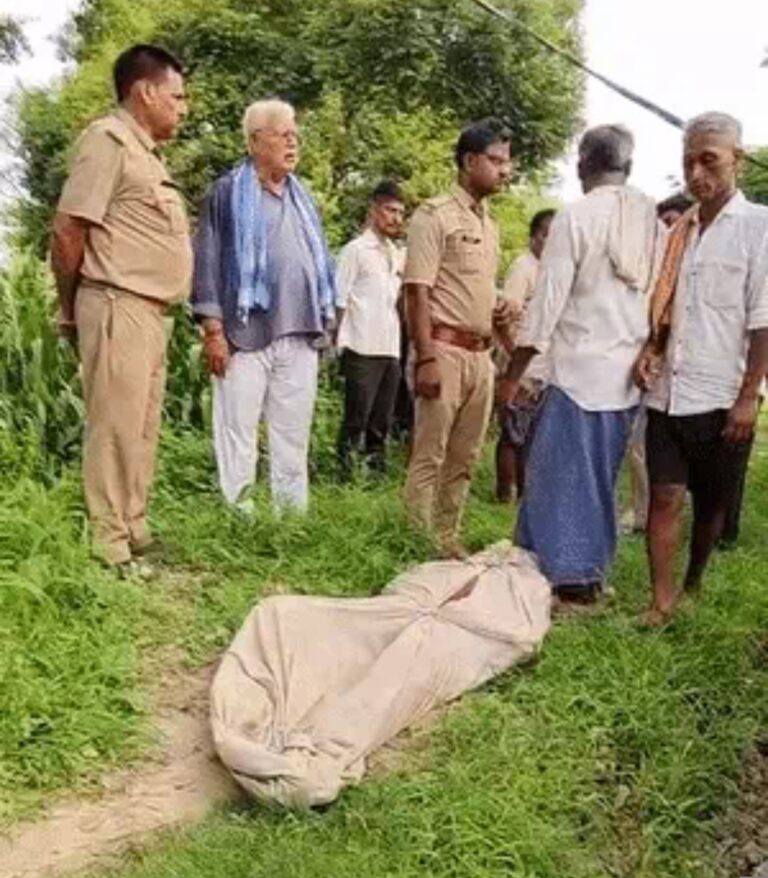 कानपुर में किसान की धारदार हथियार से हत्या, ट्यूबवेल के पास मिला खून से लथपथ शव