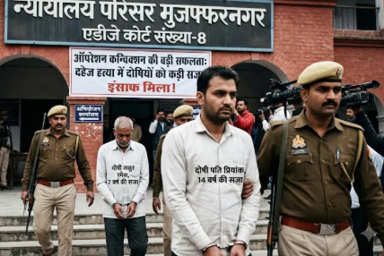 मुजफ्फरनगर में आठ साल बाद मिला इंसाफ: दहेज के लालच में बहू की हत्या करने वाले पति को 14 साल, ससुर को 7 साल की सजा