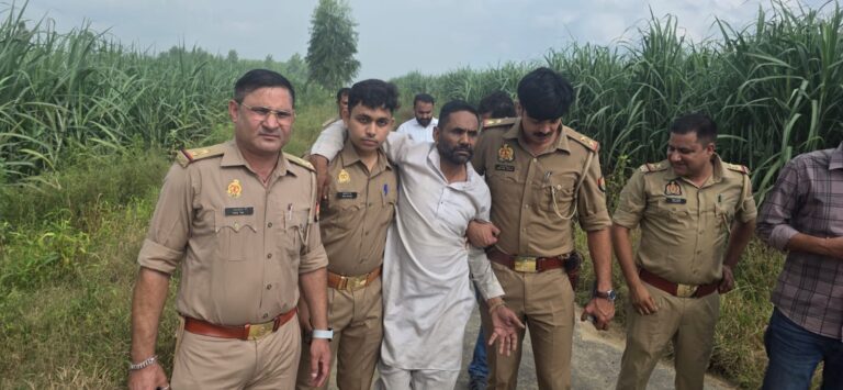 मुजफ्फरनगर में 12 घंटे में चौथी मुठभेड़, शराब तस्कर खुर्शीद के पैर में लगी गोली, पुलिस ने दबोचा