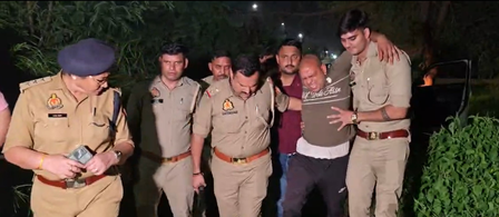 हापुड़ में गौरव हत्याकांड का 25 हजार का इनामी प्रदीप मुठभेड़ में घायल, पुलिस ने दबोचा; हथियार-कार बरामद