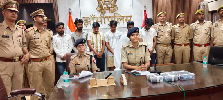 झांसी में ऑनलाइन गेमिंग के नाम पर बड़ा साइबर फ्रॉड नेटवर्क बेनकाब, 6 गिरफ्तार; 500+ USDT अकाउंट में 403 करोड़ का लेनदेन