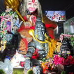 शिव चौक पहुंची विशाल झांकी कांवड़, भोलेनाथ के पीछे प्रहरी बने बजरंगबली ने खींचा श्रद्धालुओं का ध्यान