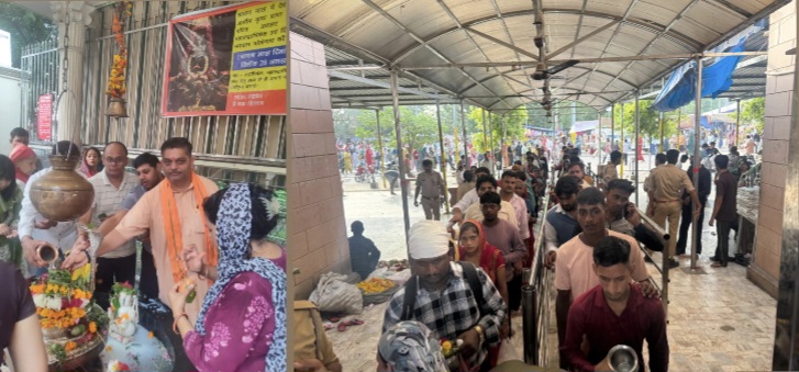 सावन के पहले सोमवार पर नोएडा के शिवालयों में उमड़ा आस्था का सैलाब, जलाभिषेक के लिए भक्तों की भारी भीड़