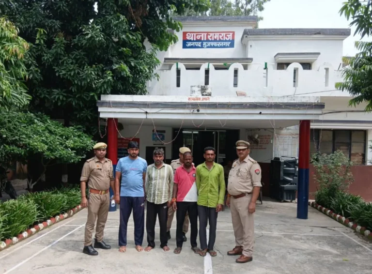 मुजफ्फरनगर में पुलिस का बड़ा एक्शन! तमंचे के साथ युवक गिरफ्तार, 4 वारंटी भी दबोचे, कोर्ट ने भेजा जेल