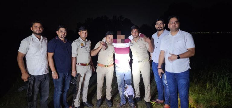 औरैया में पुलिस मुठभेड़: 25 हजार का इनामी गौकशी आरोपी पैर में गोली लगने के बाद गिरफ्तार
