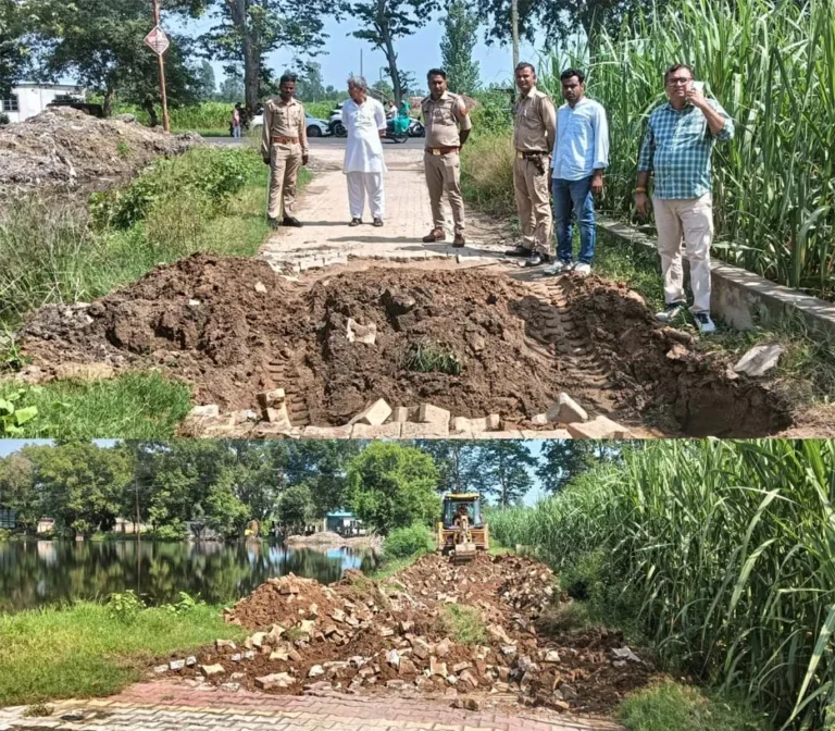 मुजफ्फरनगर में श्मशान की जमीन पर कब्जा करने वालों पर चला प्रशासन का बुलडोजर! JCB से खुदवाया अवैध रास्ता, भू-माफियाओं में मचा हड़कंप