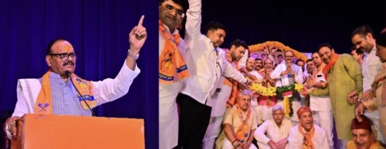 गाजियाबाद में ब्रह्म समागम में बोले डिप्टी सीएम बृजेश पाठक, ‘ब्राह्मण समाज राष्ट्र को सर्वोपरि रखता है’; एकजुटता का किया आह्वान