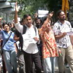 सत्य निकेतन हादसे के बाद SFI का मार्च, छात्रों के लिए हॉस्टल की मांग; ‘वी वांट जस्टिस’ के लगे नारे