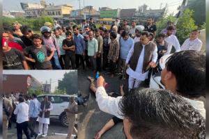 मंसूरपुर में हादसा देख मंत्री नरेंद्र कश्यप ने रुकवाया काफिला, खुद पहुंचे घायलों के पास और कराया अस्पताल में भर्ती
