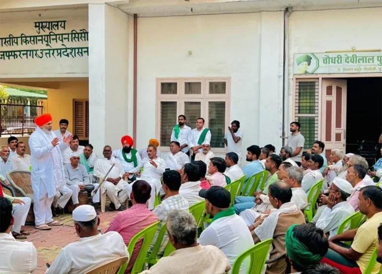 सिसौली में राकेश टिकैत का बड़ा ऐलान: गांव-देहात को नशामुक्त बनाने का अभियान, बोले- बच्चों की शिक्षा पर दें जोर