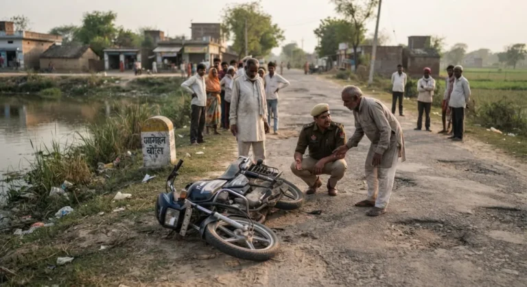 मुजफ्फरनगर में बाइक की टक्कर से राहगीर गंभीर घायल, इलाज का खर्च देने का भरोसा देकर चालक फरार
