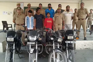 मुजफ्फरनगर में बाइक चोरी की दो वारदातों का खुलासा, तीन आरोपी गिरफ्तार; मवाना और शामली से चोरी की बाइकें बरामद